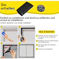 Miniatyrbillede 3 af 3: Sort 1 stk. hul vinduesmyggenet 100cmx100cm