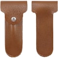 Miniatyrbillede 3 af 5: Razor Etuier Bærbart Læder Razor Etui Rejse Razor Etui til Opbevaring og Transport af Din Razor (Brun)