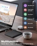 Miniatyrbillede 5 af 5: Eksternt CD/DVD-drev, USB 3.0 Type-C læser/skriver/brænder, til Windows 11/10/7 PC Apple Mac Linux