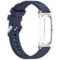 Klokkerem til Google Fitbit Air, delt silikonarmbånd Midnight Blue