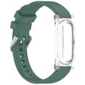 Klokkerem til Google Fitbit Air, delt silikonarmbånd Dark Green