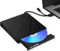 Miniatyrbillede 1 af 5: Eksternt CD DVD-drev, USB 3.0 & Type-C Slim Brænder/Rewriter, til Bærbar Stationær Mac iOS Windows Linux