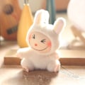 Miniatyrbillede 1 af 8: e Labubu Plysdukke Legetøj Nøglering Vedhæng Pigeagtig Taske Hængende Pynt White