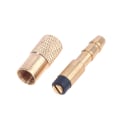 Miniatyrbilde 8 av 8: Endre auto kobber luftpumpe Chuck Clip Inflator Ventil Connector