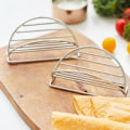 Miniatyrbilde 5 av 8: 304 rustfritt stål tacoholder Wave Shape stativ