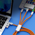 Pikkukuva 3 / 8: USB A - USB C -kaapeli 90 asteen supernopea latauskaapeli Black