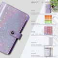 Miniatyrbillede 3 af 5: A6 Binder Blød Læder Binder Konvolut Binder med Budget Purple