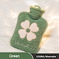 Pikkukuva 1 / 5: 1000 ml kuumavesipussi, lämmin vatsa kädet ja lämmin vesipussi Green 1000ML