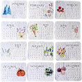 Miniatyrbillede 1 af 5: Biologisk nedbrydeligt Spirrende Papirkalender 2025 Kalender White