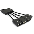Pikkukuva 4 / 5: 4-porttinen Micro USB 2.0 HUB 4-IN-1 OTG-keskittimen power A