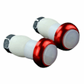 Miniatyrbild 1 av 8: 1 par Cykelcykel Blinkers Handtag End Plug LED Red