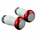 Miniatyrbilde 1 av 8: 1 par Sykkelsykkel Blinklys Håndtak End Plug LED Red