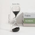 Miniatyrbild 6 av 7: Svart timglas, modern stil, heminredning one size