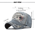 Pikkukuva 6 / 8: Shark Color Block Vintage Pesty Cotton Baseball Cap khaki