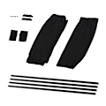 Miniatyrbilde 2 av 8: 2 stk. Bil UV-beskyttelse Solskjerm Gardiner Sider Vindu Visir Black