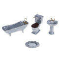 Pikkukuva 2 / 5: Nukkekodin miniatyyri sininen set