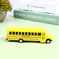 Miniatyrbillede 3 af 5: Inertial Skolebus Model Bil Model Træk Legetøj Køretøj