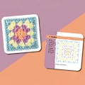 Miniatyrbillede 5 af 8: 50 stk./æske Mix Match Design Granny Square Kortdæk Strikning 50pcs/box