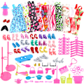 Miniatyrbild 1 av 5: Dockor Dress Up Kläder Klänningar Minidress Accessoarer Festkläder colorful set