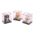 Miniatyrbillede 8 af 8: Solar Powered Lucky kat vinkende arm Vinkende ornamenter indretning White