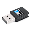 Miniatyrbillede 5 af 5: 300 Mbps Mini trådløs USB Wifi Adapter til stationære bærbare computere Blue