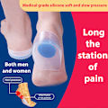 Pikkukuva 2 / 5: 2 Pair Silicon Gel Heel Cushion Care Half Heel Insole Pad bule large-2 pair