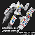 Pikkukuva 1 / 8: Transformer Toy Pen muotoutuva kynärobotti muodonmuutoslahjat A4