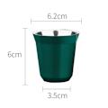 Miniatyrbillede 1 af 5: 80ml dobbeltvægge rustfrit stål kop isolering kaffe kop Green