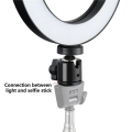Pikkukuva 3 / 8: 6" LED-rengasvalo Himmennettävä USB 5500K -täyttölamppu Light + Adapter