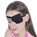 Miniatyrbilde 1 av 5: Pirate Eye Patch Svart Enkelt øyelapp Øyelapp Ett øye Left
