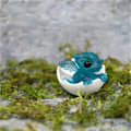 Miniatyrbild 8 av 8: Nyfödd drake i ägg 3D konst drake staty liten miniatyr A7