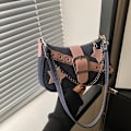 Miniatyrbillede 5 af 8: Dame håndtasker Stars Pattern Cool underarm taske Light blue