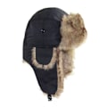 Miniatyrbilde 1 av 5: Vinter Varm Tykk Vindtett Lue Fuskepels Ski Luer Beanie Cap Black