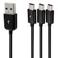 Pikkukuva 5 / 7: USB A Uros 1-3 USB 5Pin Mini USB Data Charger Y Splitter Cab