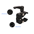Miniatyrbillede 4 af 5: 1/4" 3/8" trådklemme Krabbetang Clip til kamera