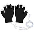 Miniatyrbillede 5 af 5: USB-opvarmede handsker Varme konstant temperatur berøringshandsker Black