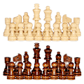 Miniatyrbild 1 av 8: 32 st/set 2,2 tum schackpjäser i trä ONE SIZE