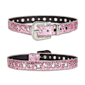 Miniatyrbillede 5 af 8: Shinning til Rhinestone bælter PU læder vestlige pigebælte Pink