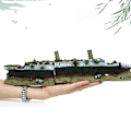 Miniatyrbillede 1 af 5: Akvarie dekoration Synkende Titanic Model Skibsvrag ornamenter