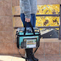 Miniatyrbillede 8 af 8: Bærbar transparent skuldertaske crossbody taske Black