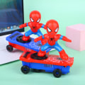 Pikkukuva 8 / 8: Spiderman Automatic Flip Rotation Electric Scooters -lelu Red