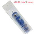Miniatyrbillede 1 af 5: 0,05-1 mm Tykkelse Plast Metrisk Filler Følemåler 0.05-1mm 13 pieces