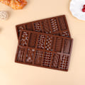 Pikkukuva 3 / 8: 1kpl 12 Cavity silikonimuotit molds itse Brown