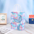 Miniatyrbilde 3 av 5: 10 stk Mermaid Tail Papir Gaveposer Godteri Pakkepose