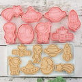 Pikkukuva 2 / 5: 8 kpl / set Space Astronaut mold 3D mold