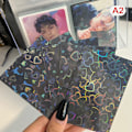 Pikkukuva 1 / 8: 50 kpl Kpop Card Sleeves 61x91mm 20C Heart Bling pidike black