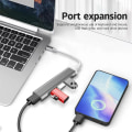 Pikkukuva 2 / 8: 4-porttinen USB 3.0 -keskitin USB keskitin High Speed ​​Type C -jakaja A1