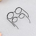 Miniatyrbillede 5 af 5: 10 Stk Mode Rundt Stel Lensless Retro Cool Dukke Briller Til 3*2.2*1.2cm