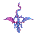 Miniatyrbilde 1 av 8: 40cm Wyvern Drage Med Vinger Red blue
