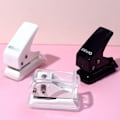 Miniatyrbillede 3 af 5: e Mini Single Hole Shape Punch til Planner Disc Ring DIY White